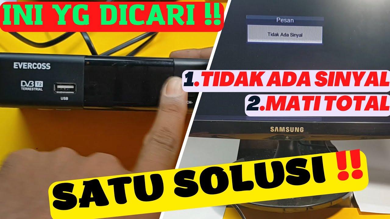 Cara Perbaiki Stb T2 Rusak Komplikasi || Tidak Ada Sinyal & Mati Total