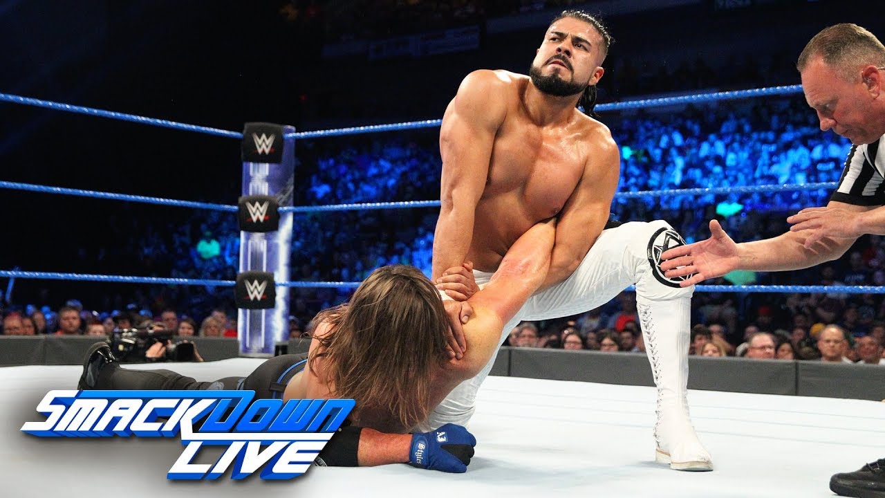 Эй Джей Стайлз против Андраде &laquo;Сиена&raquo; Алмаса: SmackDown LIVE, 17 июля 2018 г.
