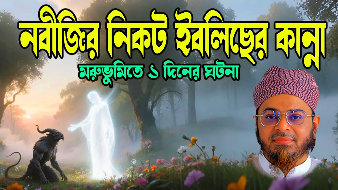 নবীজি ও ইবলিছের এক দিনের ভয়াবহ ঘটনা | Mufti Nasir Uddin Ansari | Dhaka tv | ইসলামিক কাহিনী