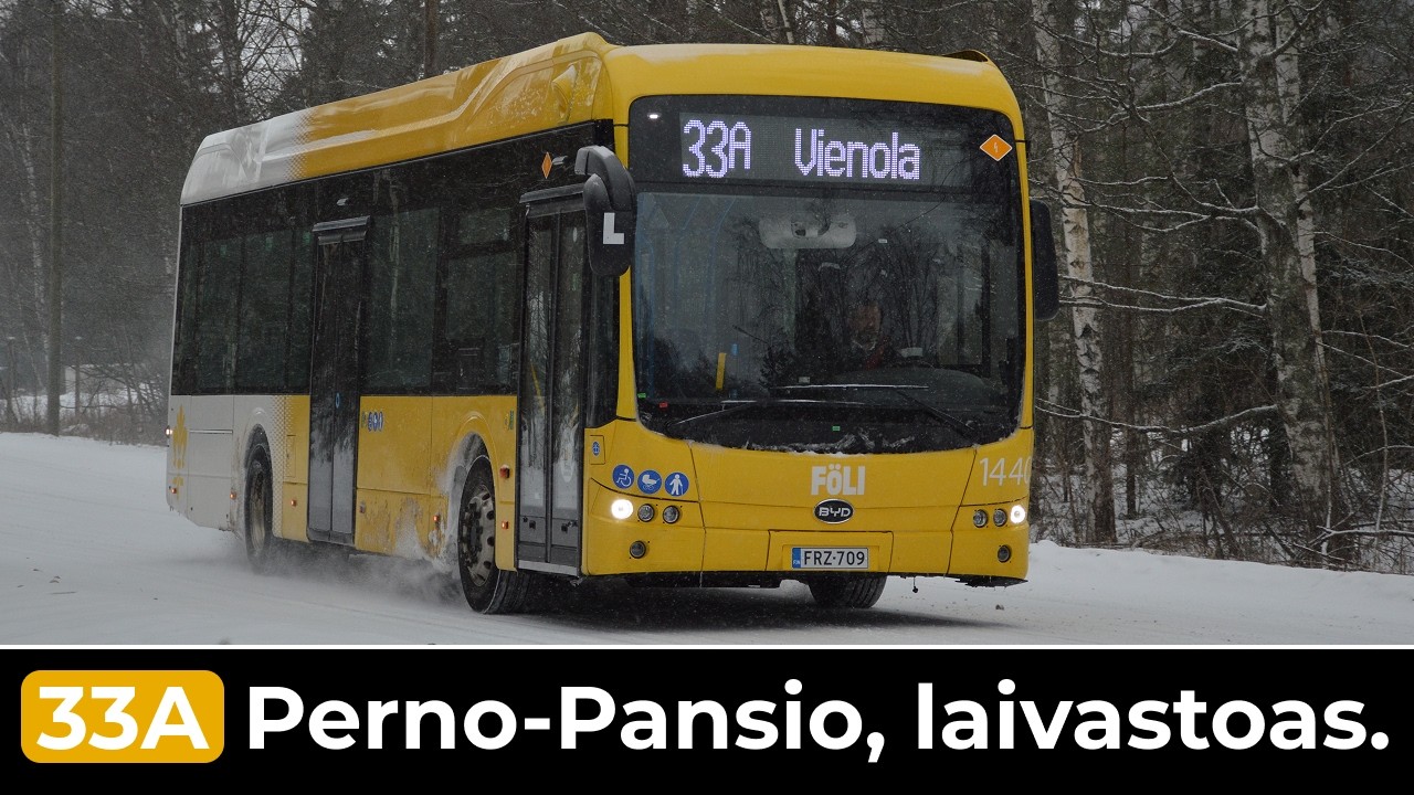 Turku Föli Linja 33A: Vienola - Pansio, laivastoasema (Nopeutettu) | Nobina 1440