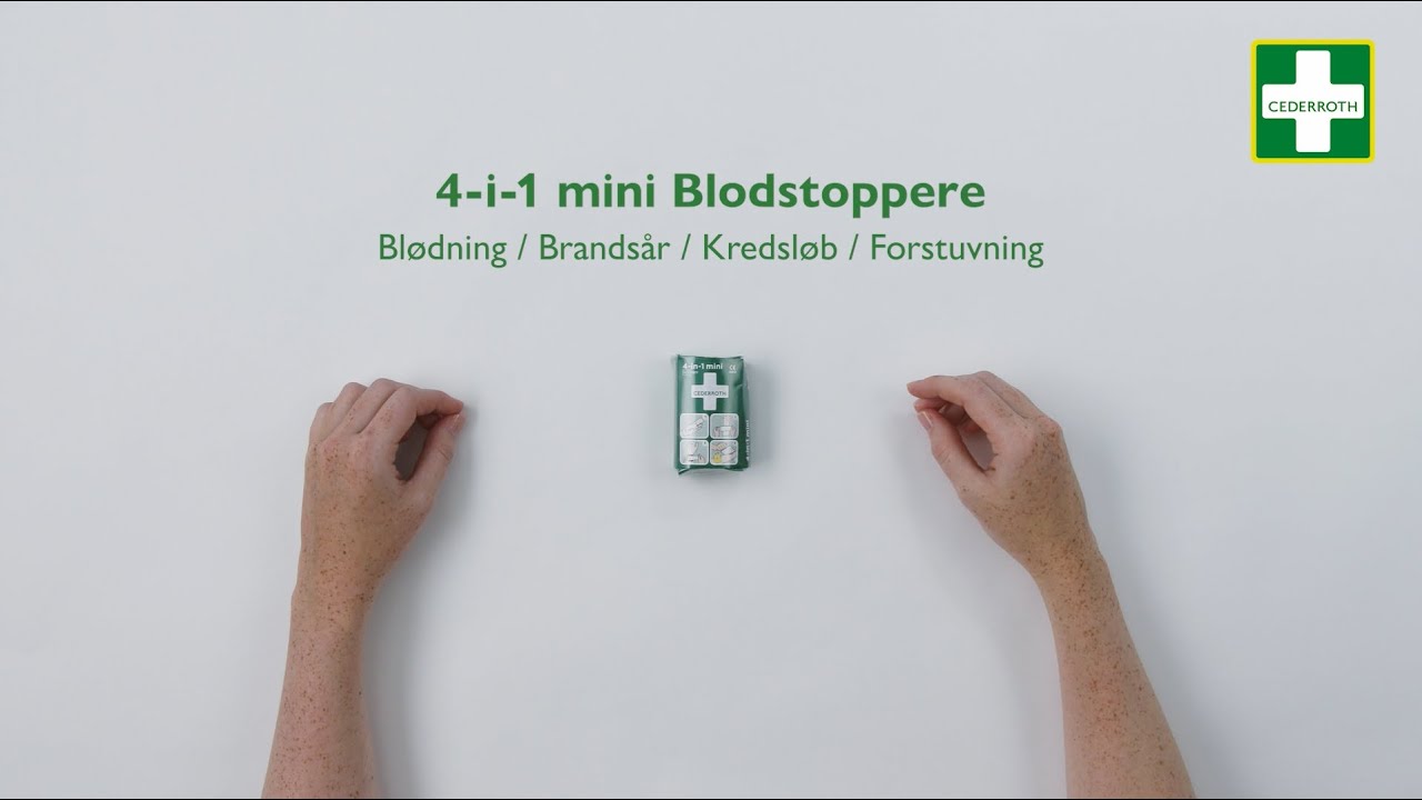 Cederroth 4-i-1 Mini Blodstoppere - Dansk