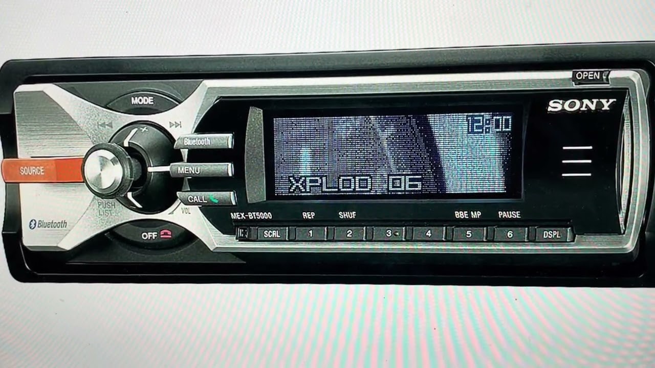 Hard Reset Sony MEX-BT5000 Car Radio