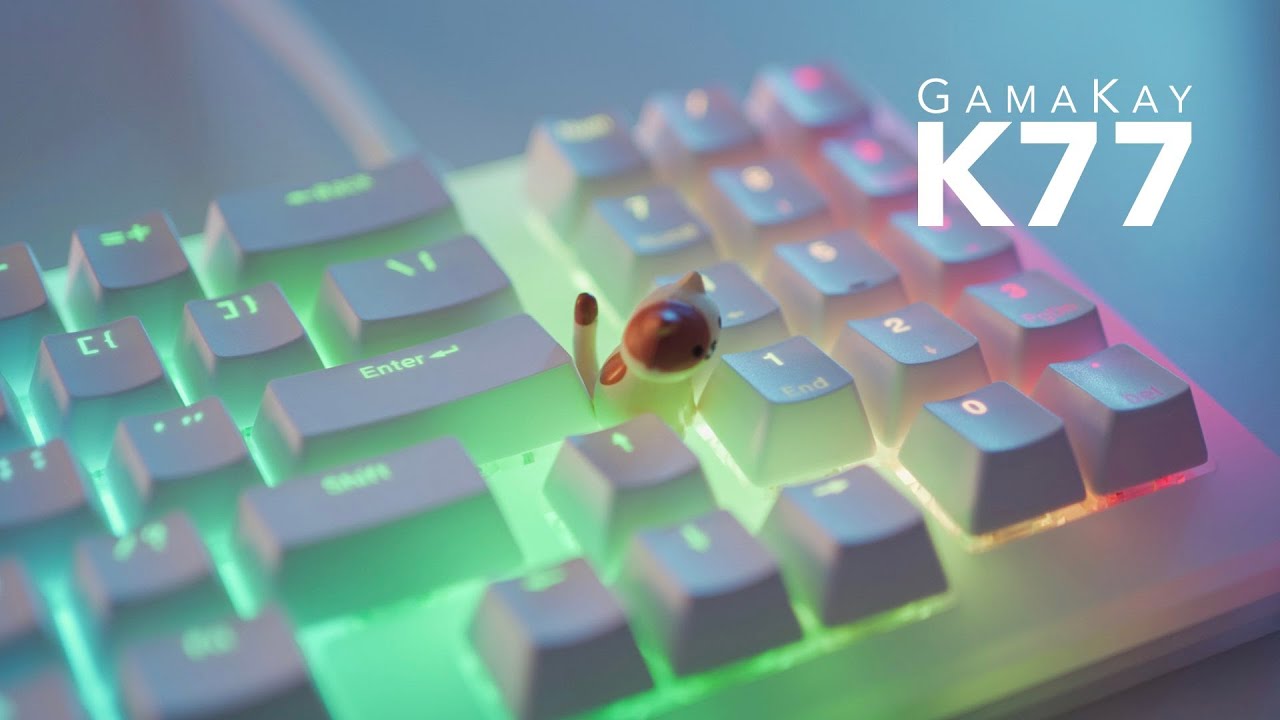 GamaKay K77 Unboxing & Typing Sounds | Gateron Blacks