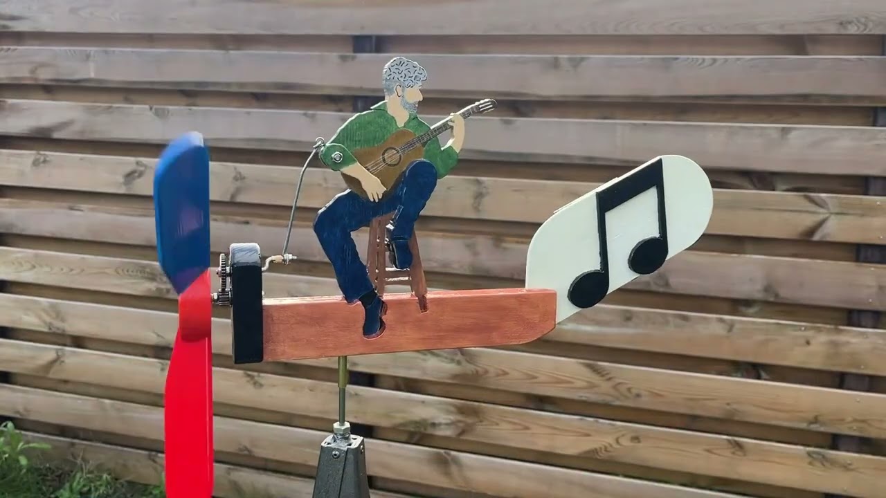 Guitar player Whirligig (gitaarspeler windmolen windspiel)