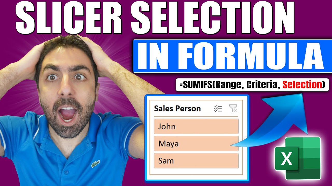 How to Apply Slicer Selection 🔪 to Formulas in ms Excel