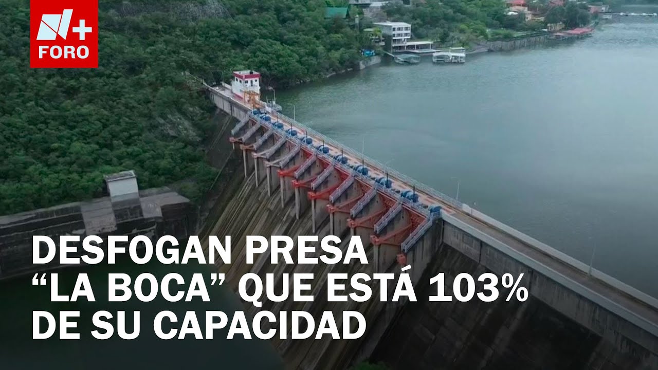 Desfogan presa de La Boca que está al 103% de su capacidad - Las Noticias