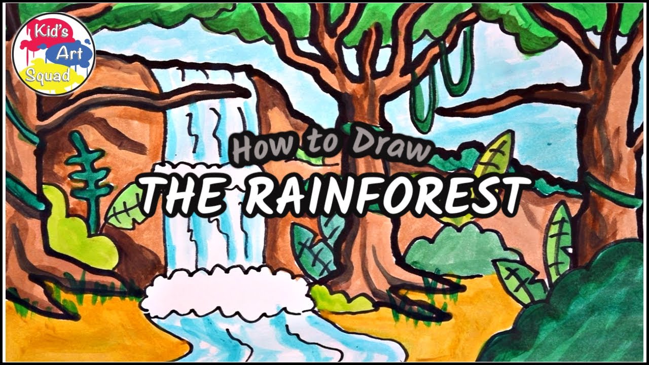 How to Draw the Rainforest! | Drawing For Kids | Educational Art Videos For Kids