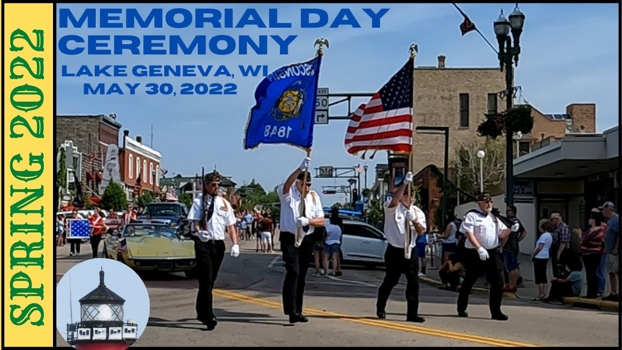 Memorial Day Ceremony in Lake Geneva Wisconsin