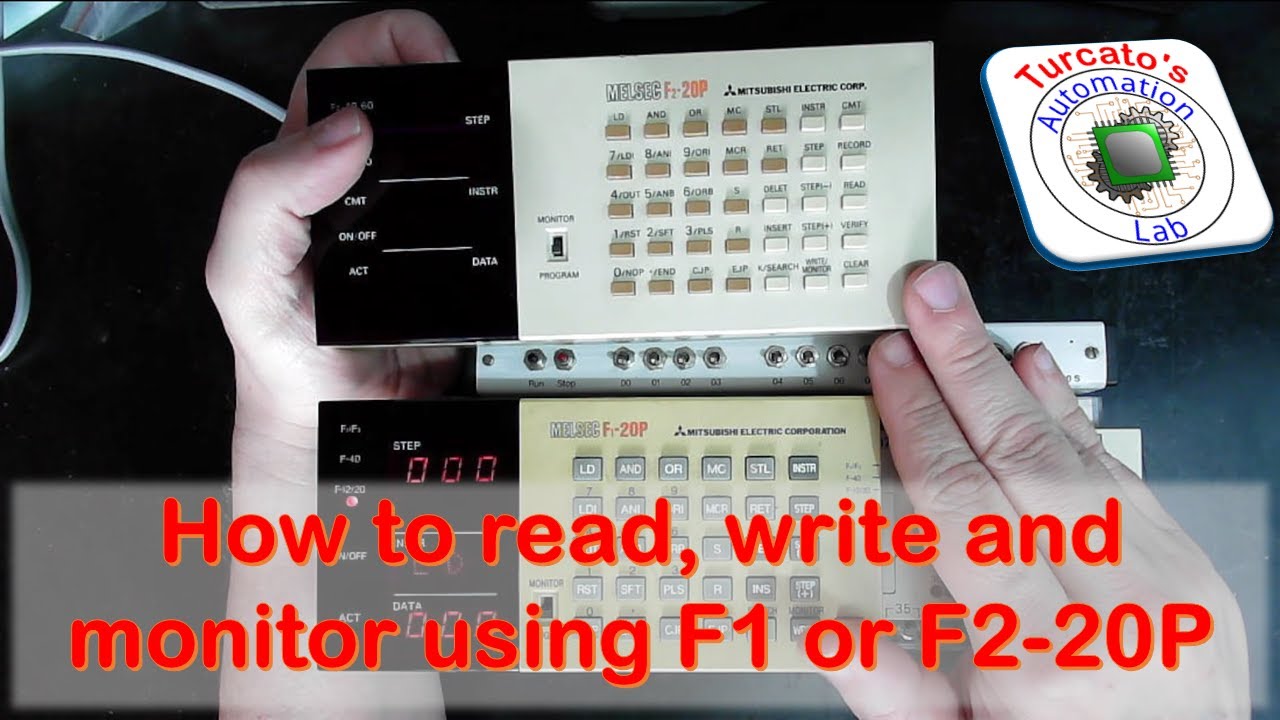 How to read, write, clear the memory and monitor using F1-20P or F2-20P