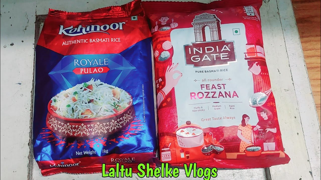India gate koohinoor daawat fortune all variety basmati and Pulao rice #minivlogs #basmatirice 