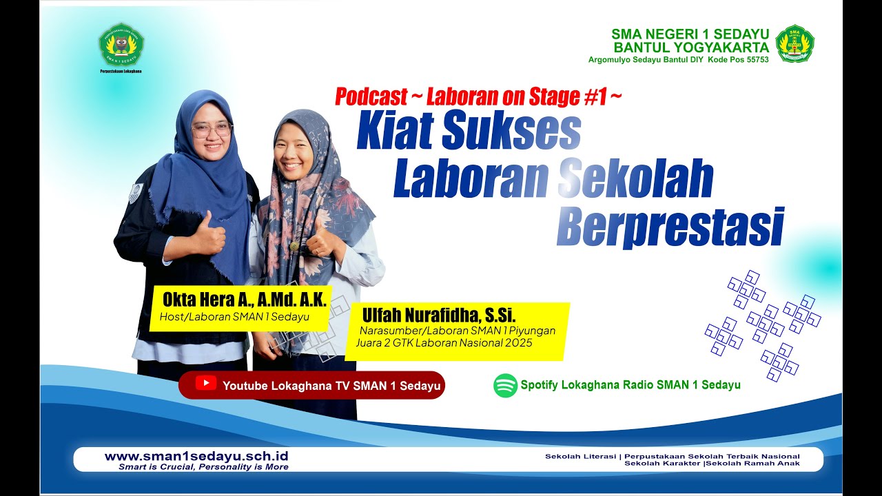 Laboran on Stage #1 | Kiat Sukses Laboran Sekolah Berprestasi