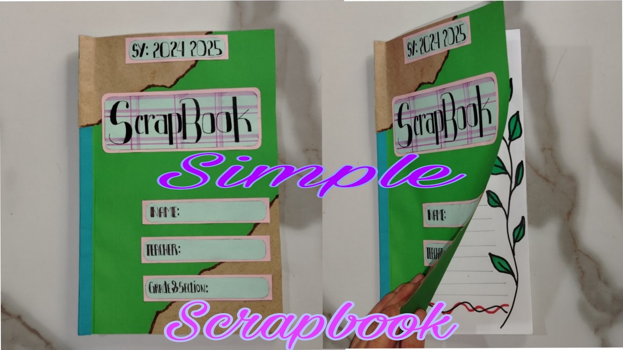 HOW TO MAKE BORDER DESIGN SCRAPBOOK SCHOOL PROJECT