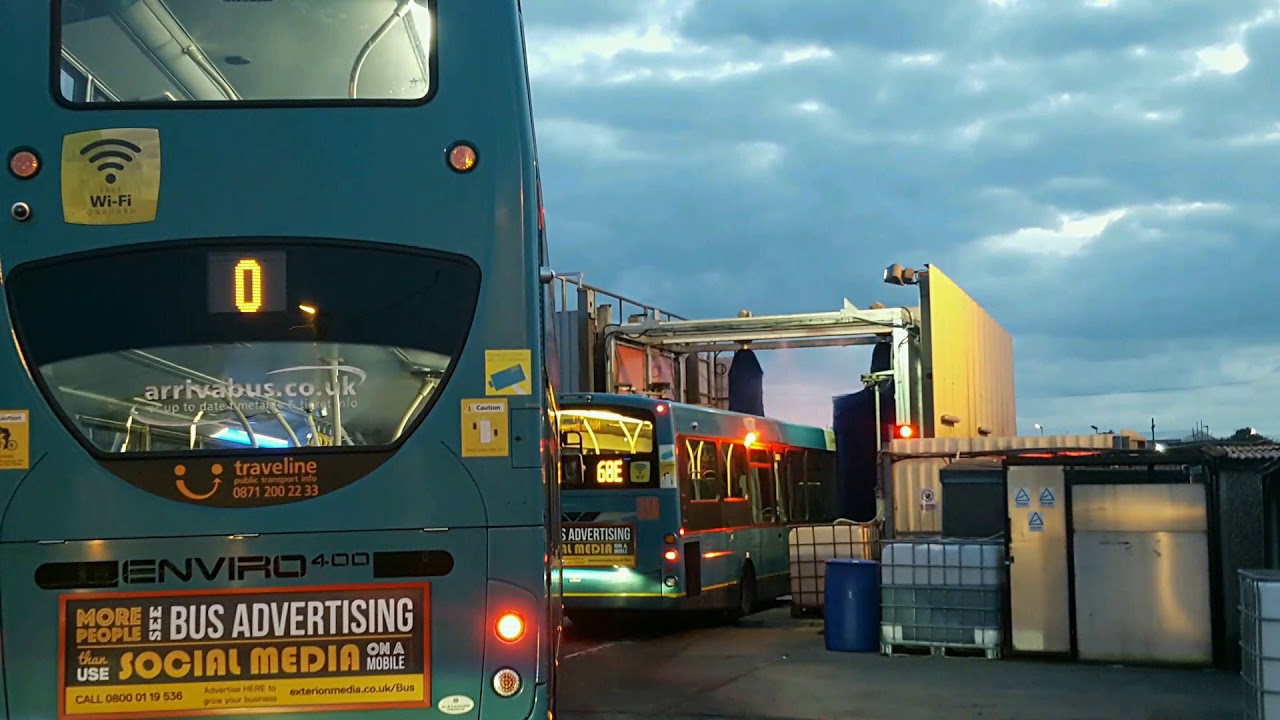 Arriva - Green lane - Liverpool, UK- Bus wash - Timelapse