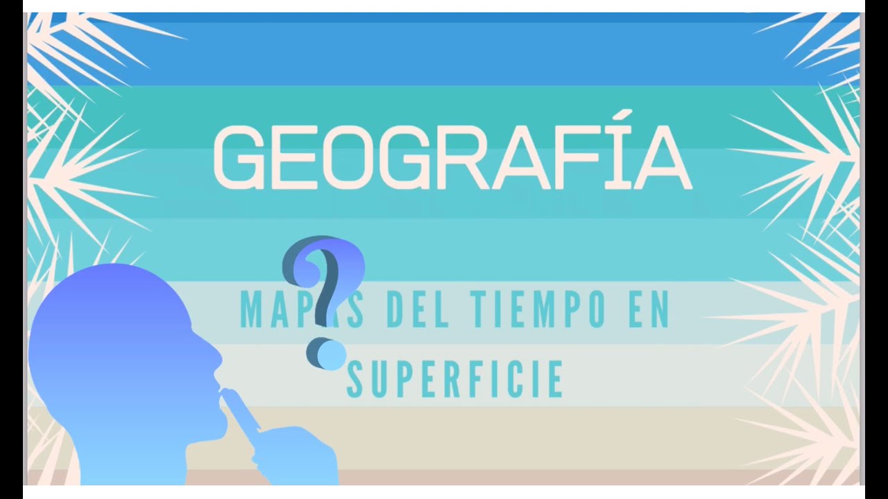 GEOGRAF&Iacute;A 1&ordm;ESO: Comentamos un mapa del tiempo de superficie.