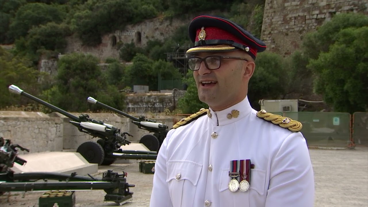 Royal Gibraltar Regiment fires 42 gun salute for Queen's Platinum Jubilee