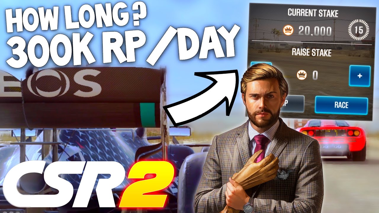 HOW LONG TO GET MAX RP BY WIN LOSS LIVE RACING! CSR 2