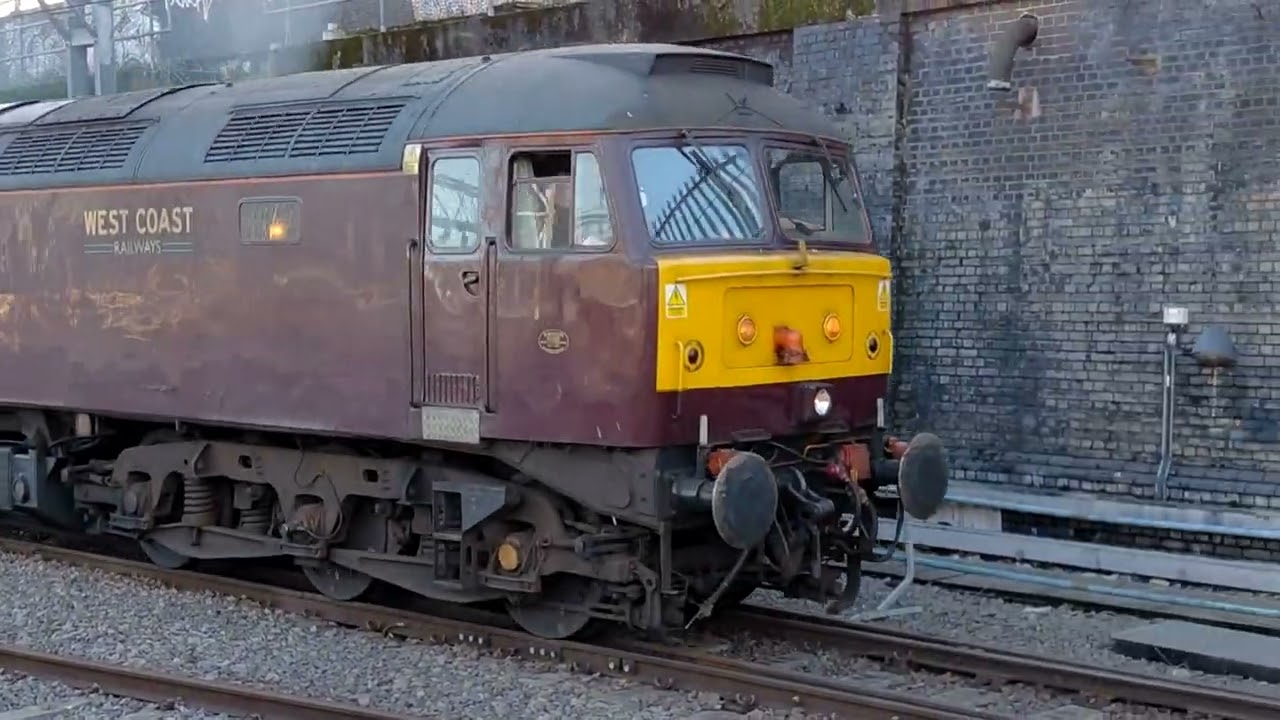 The Polar Express at London Euston. 44871 Black 5 and stock.  @polarexpress 19 Dec 2025  