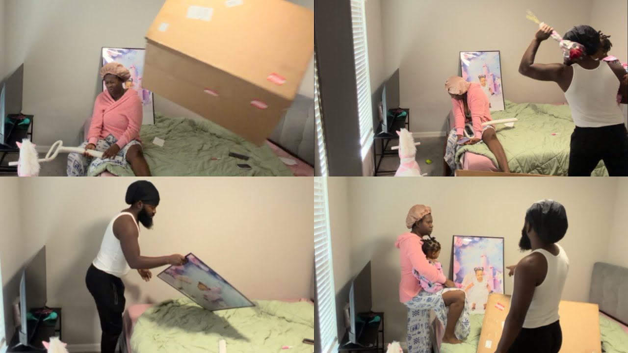 Ex Badiana voye yon bel Tablo pou Anayah 😩😩 Amo fâché li krazel ( prank) 