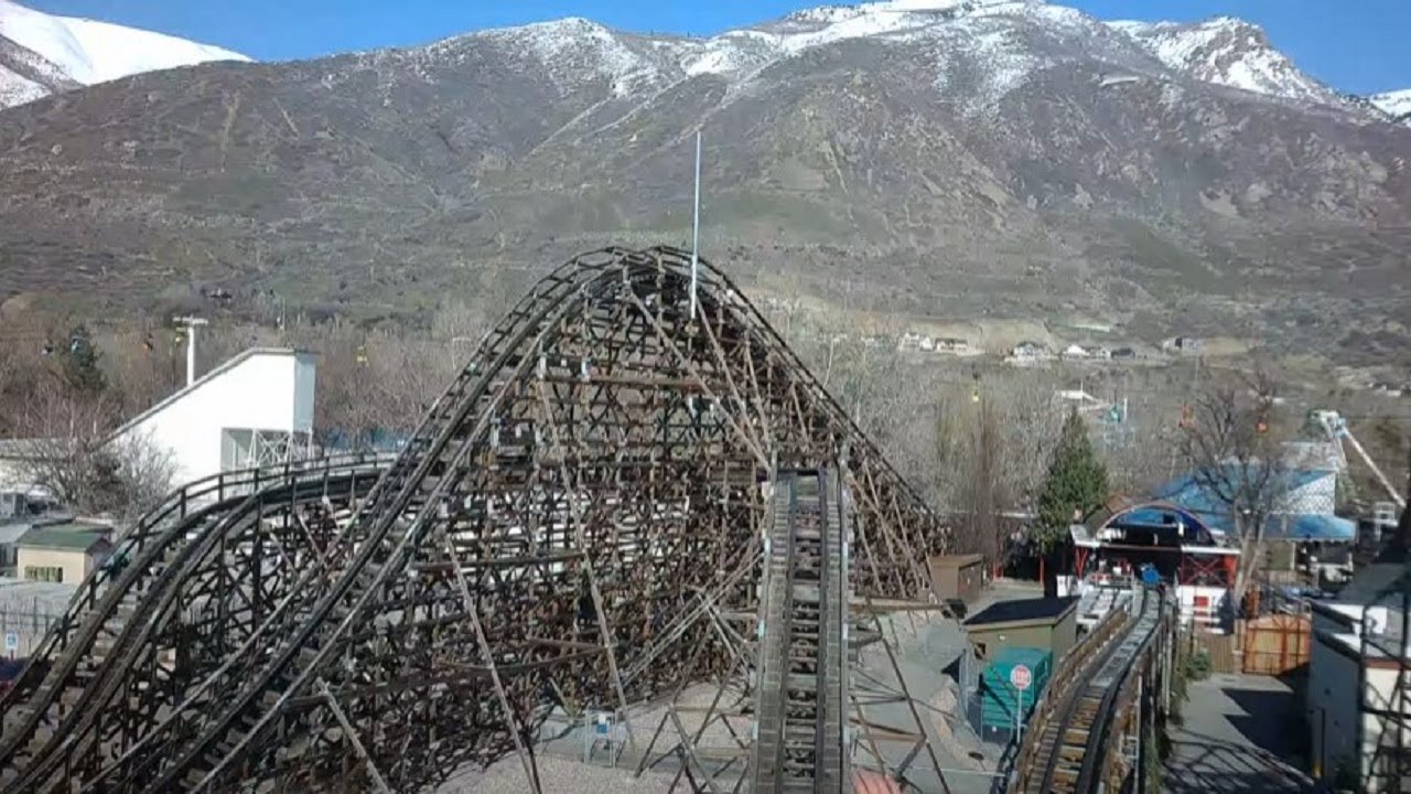 Roller Coaster - Lagoon - Back Row (4K HD POV) - April 2023