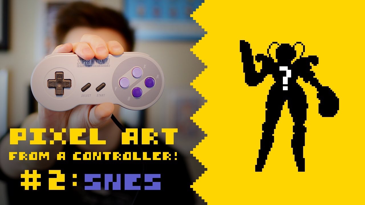Turning the Super Nintendo Controller into a Pixel Art Character!