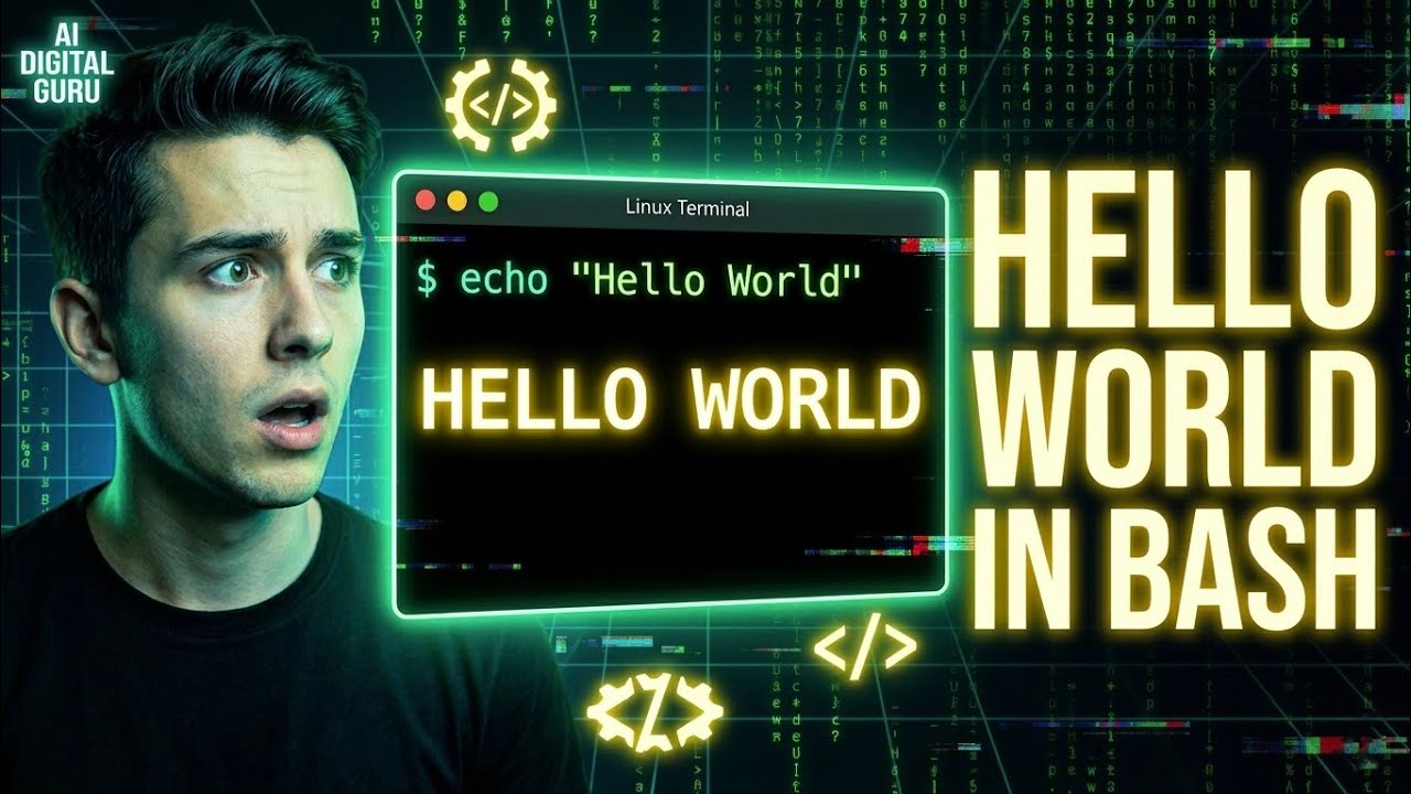 Hello World in Bash Script | First Bash Program for Beginners | Linux Bash Tutorial