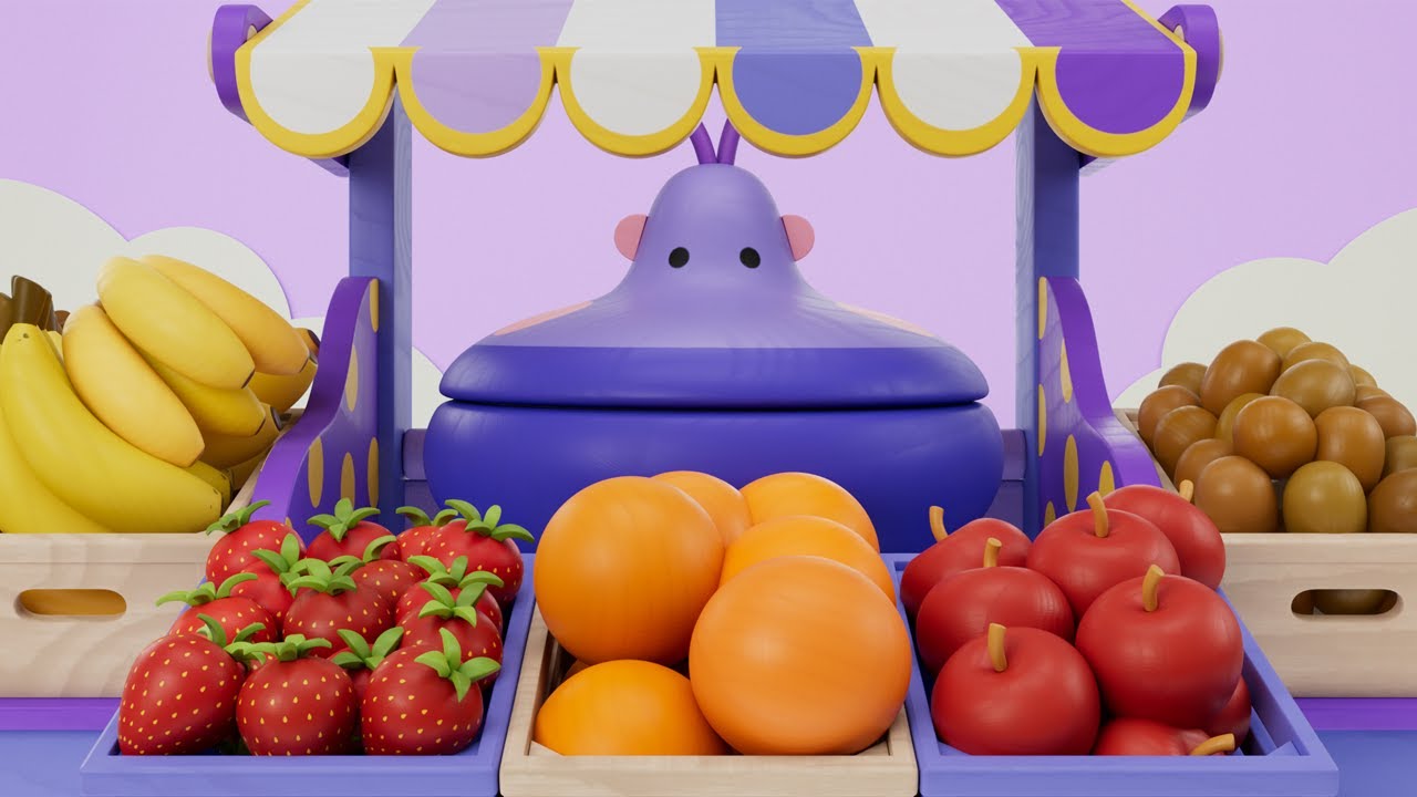 Ensalada de frutas &iexcl;Yuuuum! 🍊🥝 Cocina divertida 🍌🍎 🌈 Pim Pam Pino - Canciones Infantiles