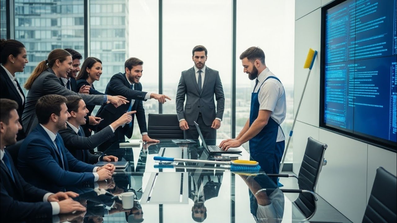 Experts Failed and Laughed at the Janitor —Until He Typed 6 Lines That Left the CEO Speechless