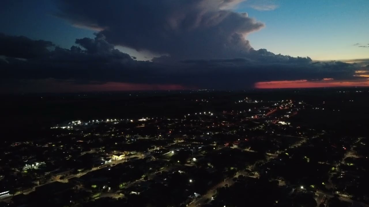 Pôr do Sol e Chegada da Chuva  | DRONE DJI MINI 4K