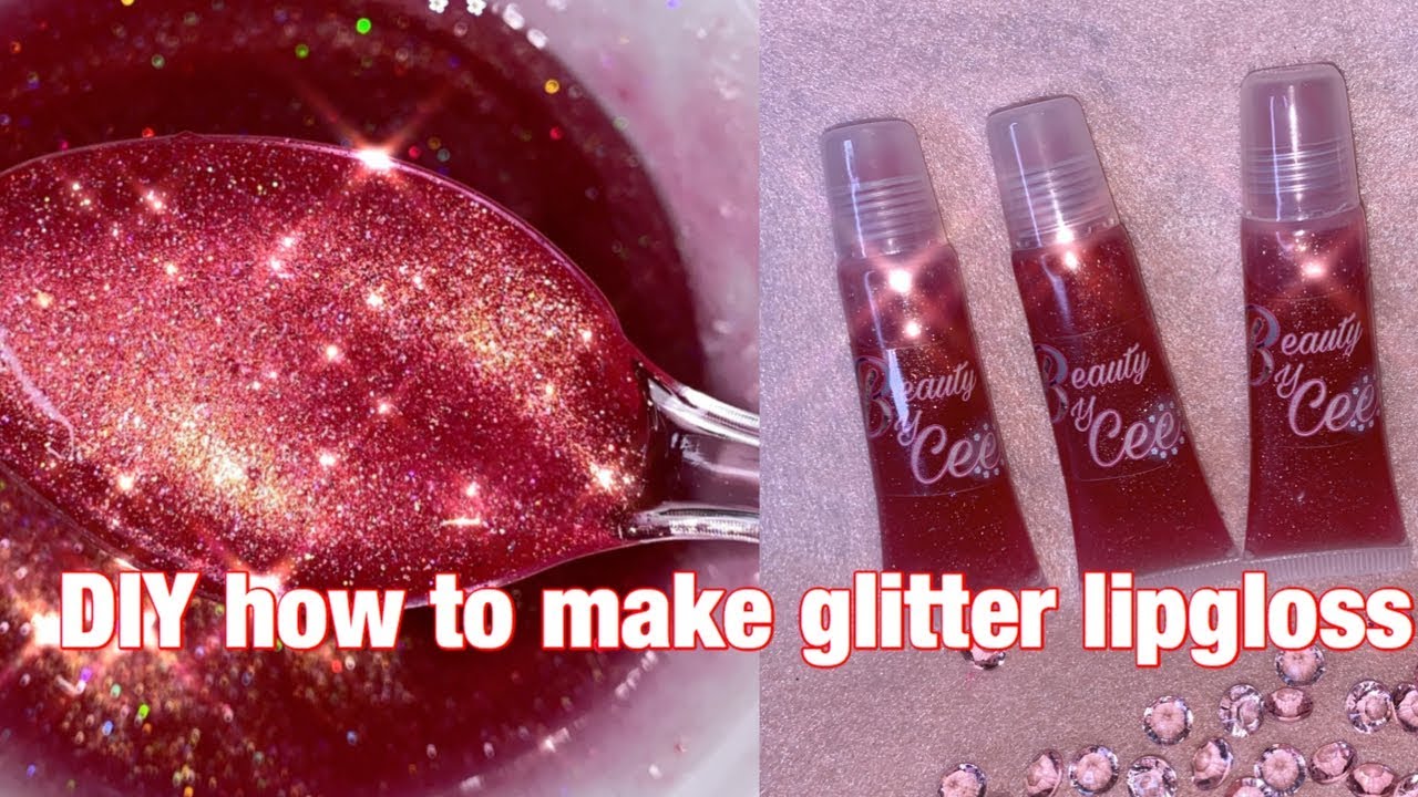DIY: HOW TO MAKE GLITTER LIPGLOSS|LIPGLOSS MAKING| LIFE OF AN ENTREPRENEUR