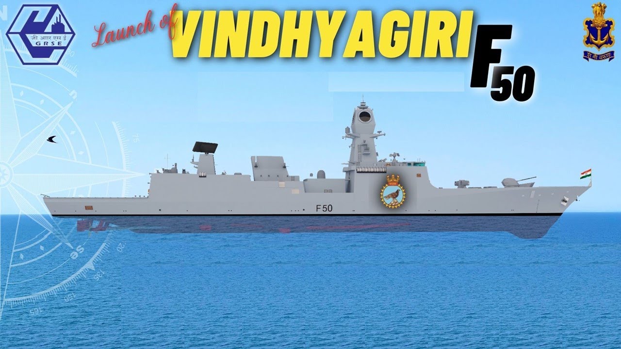 #breakingnews GRSE launched Vindhyagiri, the sixth Project 17A Frigate #indiannavy