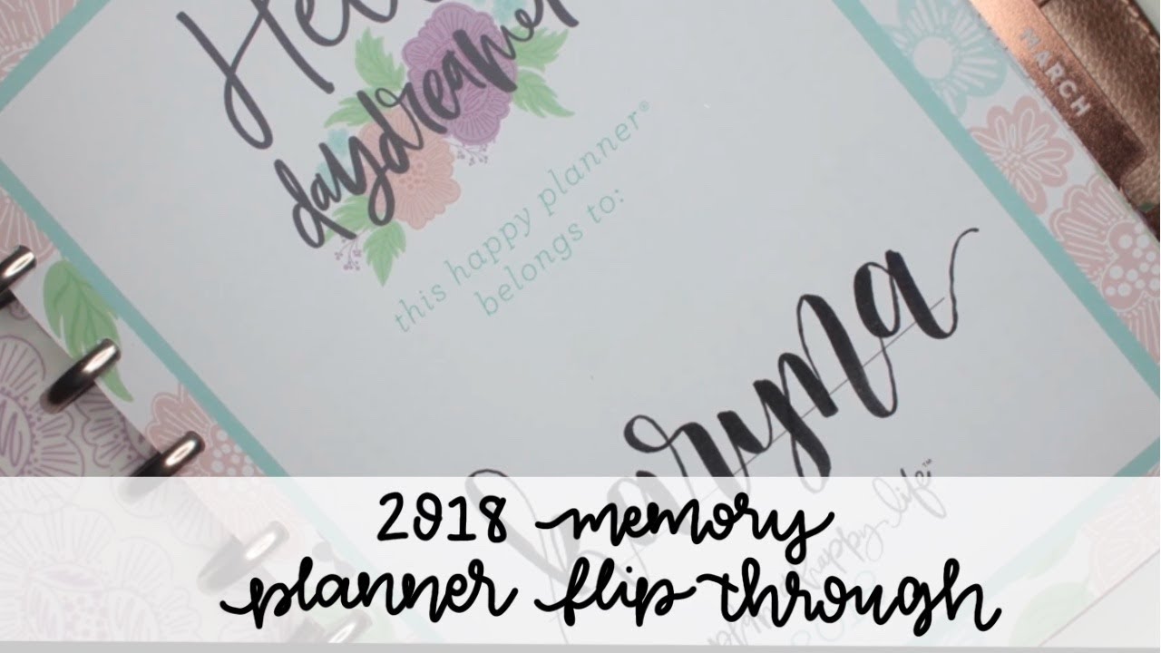 2018 MEMORY PLANNER FLIP THROUGH