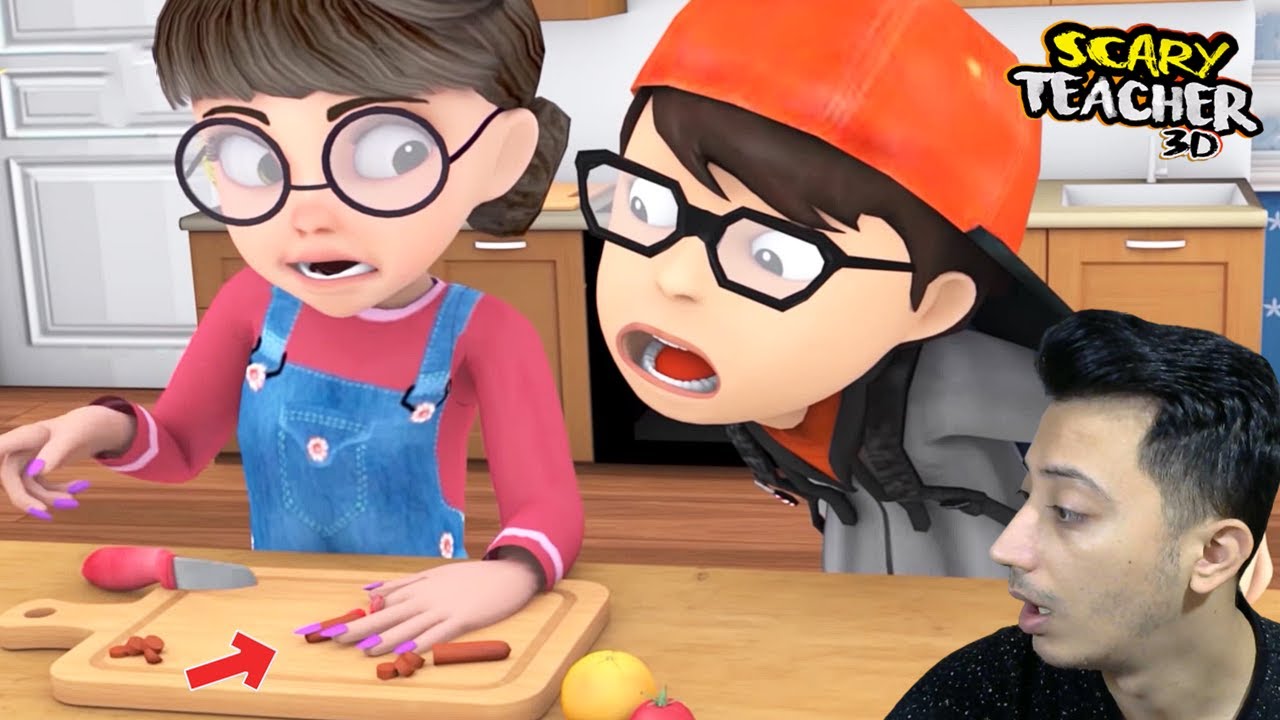SCARY TEACHER'IN ÇOCUKLARI TANİ PARMAĞINI KESTİ (SOSİS ŞAKASI)