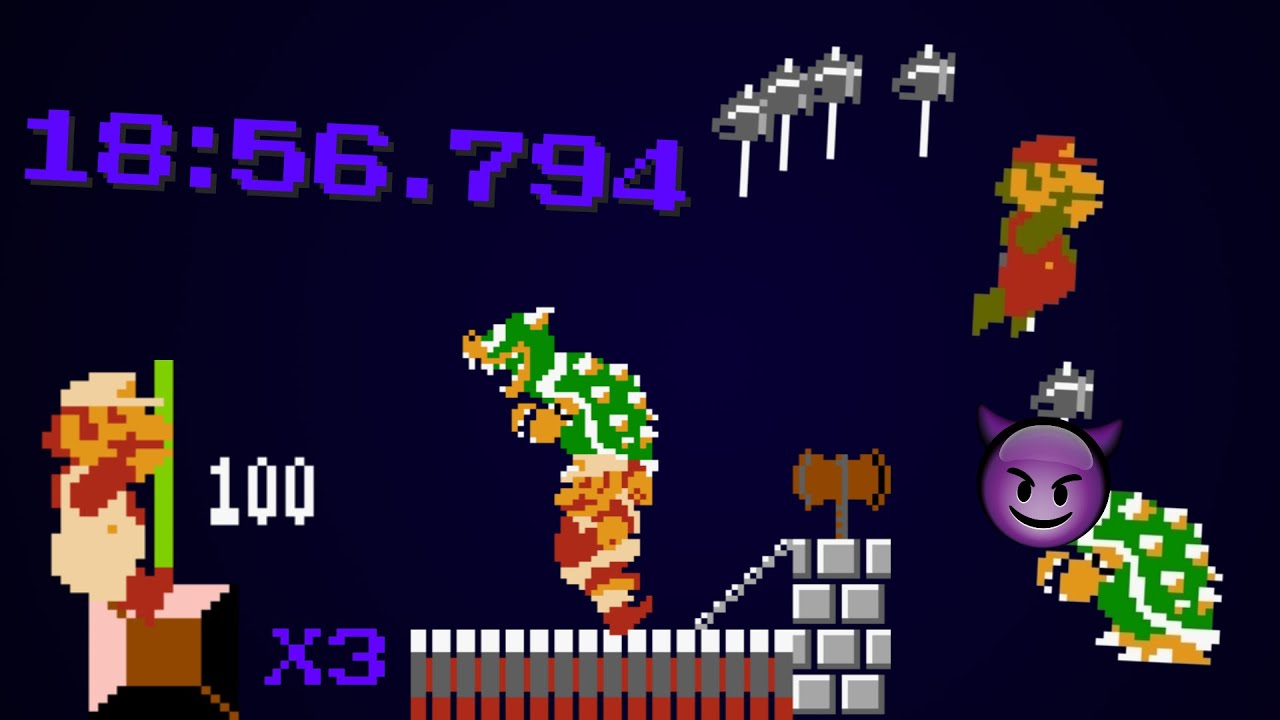 Super Mario Bros. Warpless Speedrun in 18:56.794 *FWR*