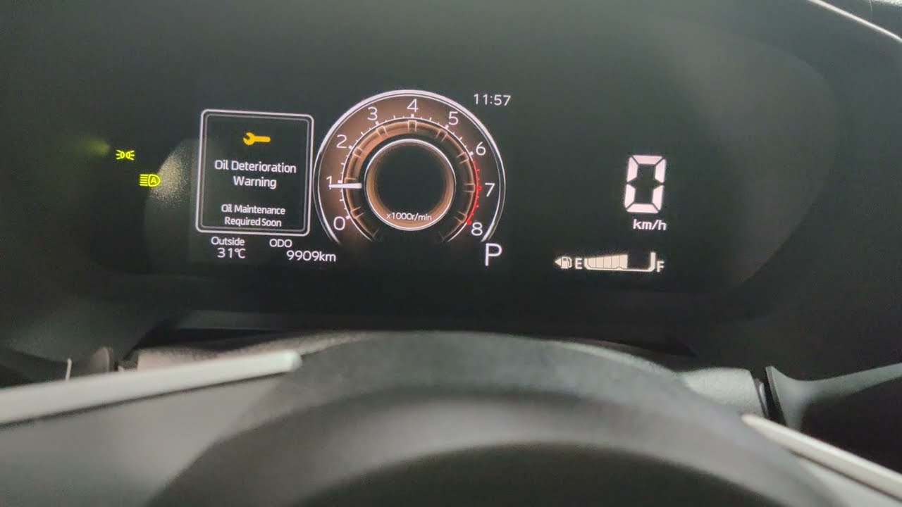 How  to Reset Oil Maintenance TOYOTA VIOS ACTIVE 2023,Toyota Vios Active Oil Maintenance Reset,