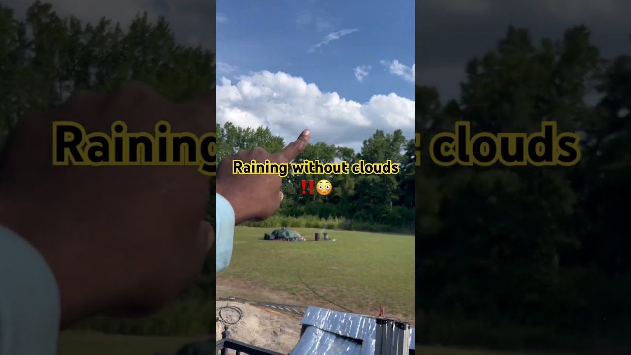 Как может идти дождь при ясном небе #погода #дождь #природа