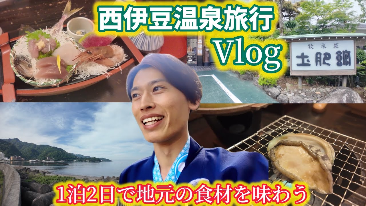 【伊豆旅行Vlog】西伊豆エリアの温泉旅館が良すぎた！地のもの、海の幸を頂く1泊2日の旅！
