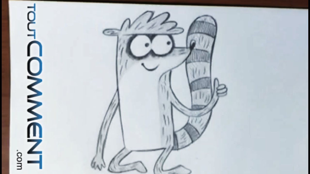 Dessiner Rigby de Regular Show