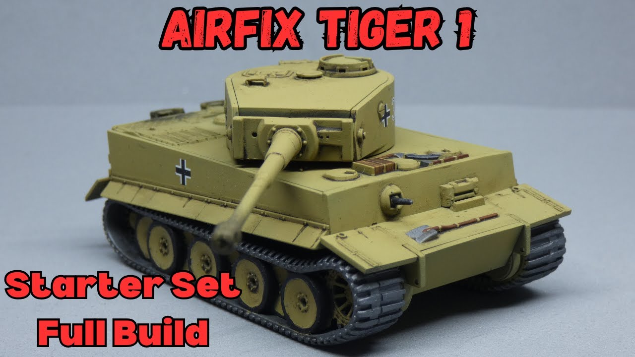 Airfix Tiger 1 Starter set/ Gift set full detailed build beginner help and tips