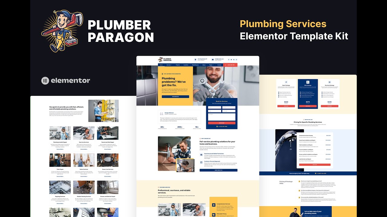 Plumber Paragon Elementor Template Kit: Step by Step Complete Installation Tutorial