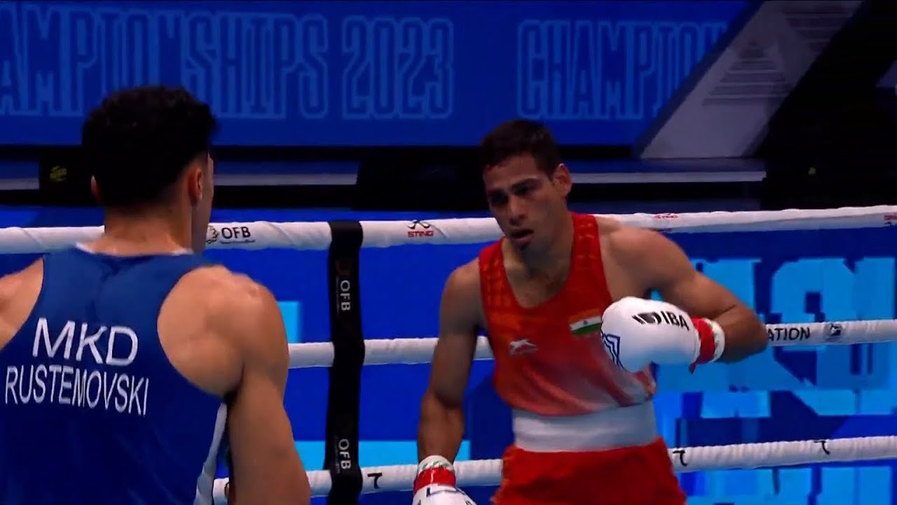 R64 (57KG) MOHAMMED HUSSAM UDDIN (IND) - RUSTEMOVSKI ALEN (MKD)| IBA World Boxing Championships 2023
