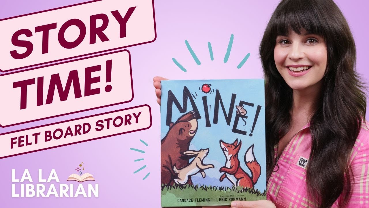 MINE! by Candace Fleming | Felt Board Story | Flannel Board | Apple Books for Kids | La La Librarian