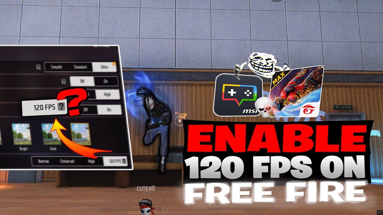 HOW TO ENABLE 120 FPS IN FREE FIRE ☑️ON YOUR EMULATOR AND PC 🔥FREE FIRE LOW END  PC FPS BOOST