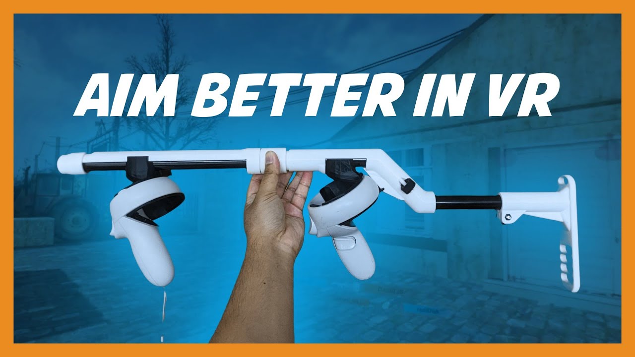 NEW Lite VR gunstock by Sanlaki | Meta Quest 2, Pro, Valve index, Pico 4, PSVR2