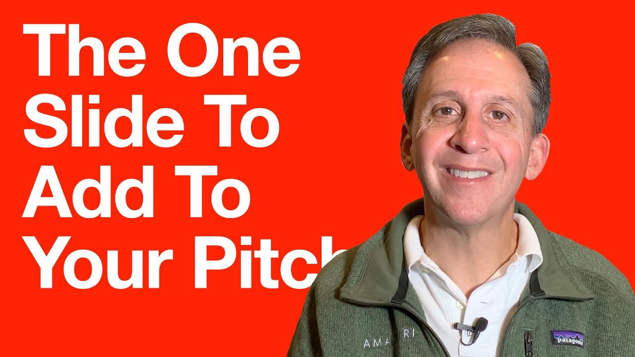 The Slide To Add To Your Pitch Deck That No One Tells You About