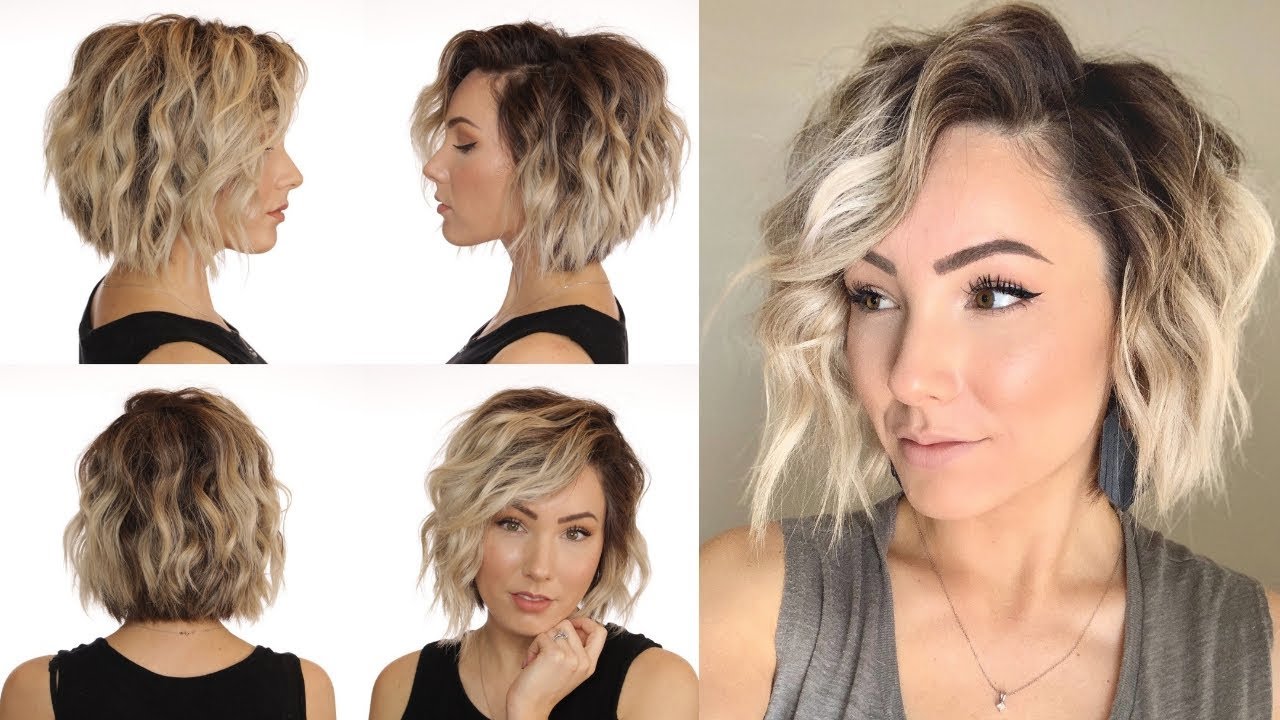HOW TO WAND CURL WITHOUT A CURLING WAND || short hair