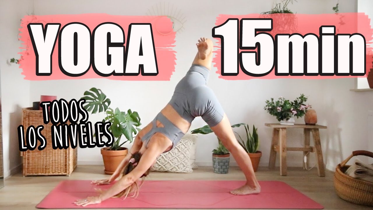 💛 YOGA 15 MIN a cualquier hora 🔥 15 min de yoga en casa!