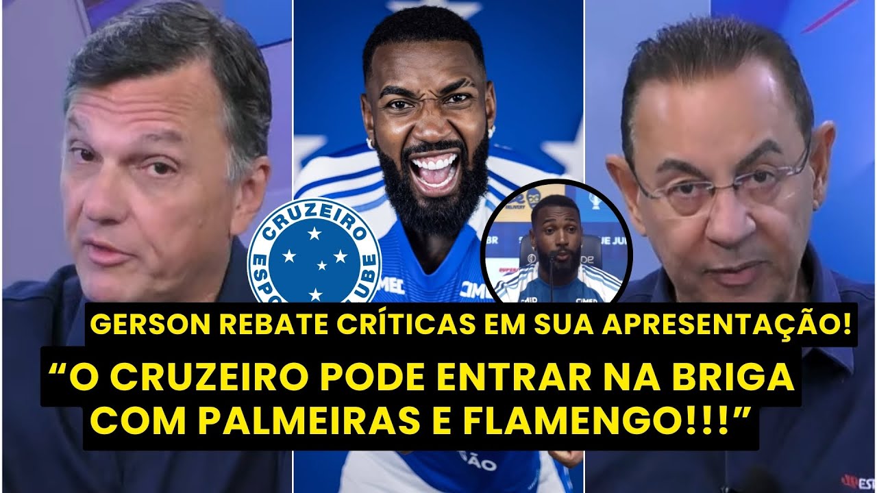 NÃO DEU CERTO NA EUROPA?? Gerson REBATEU FALAS CONTRA sua carreira EM SUA APRESENTAÇÃO NO CRUZEIRO!!