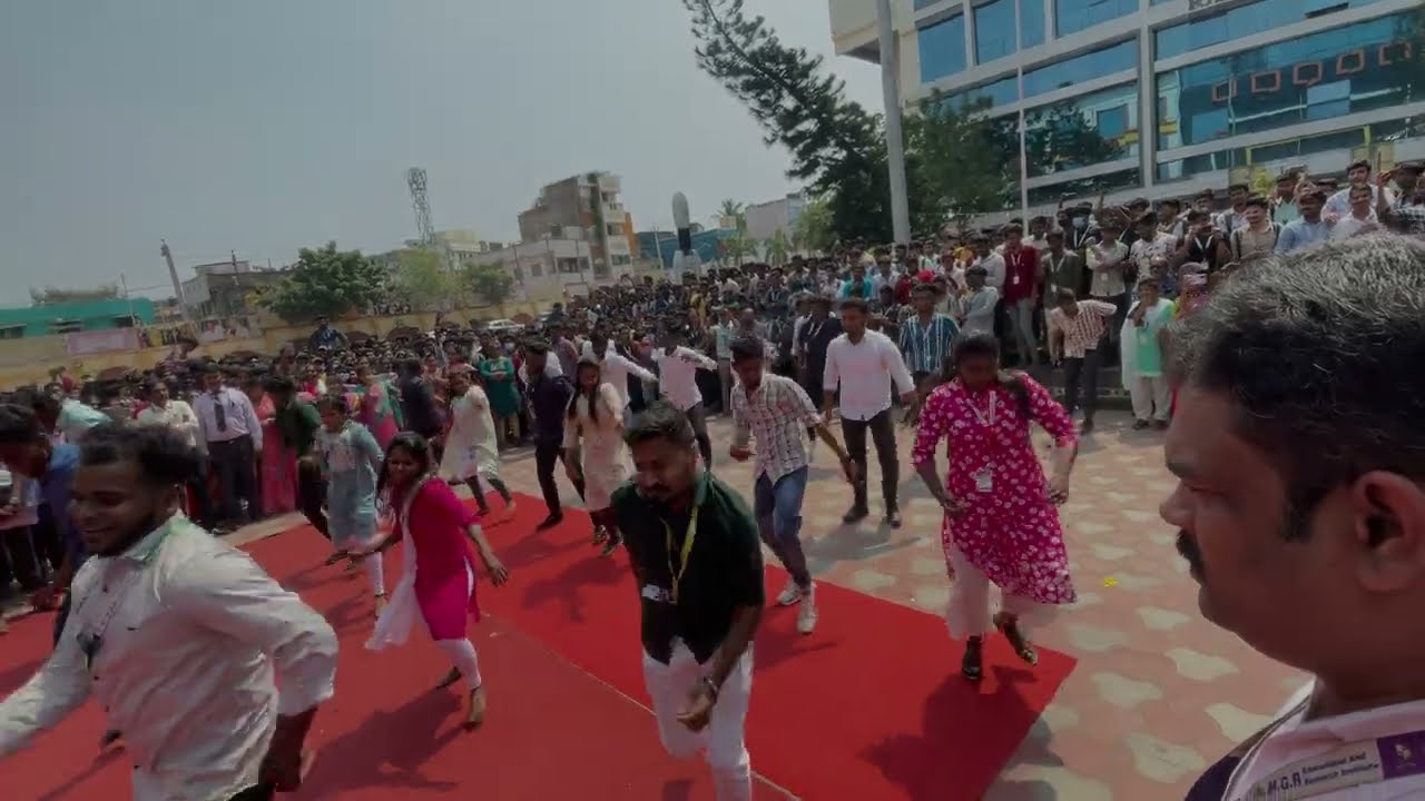MGR UNIVERSITY CULTURALS RAIN’23 Inauguration🥳||Flashmob at mgr college😱❤️#mgruniversity
