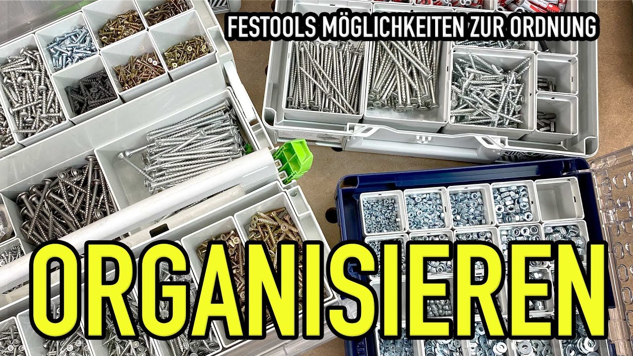 Festools Möglichkeiten zum Organisieren von Kleinteilen, Schrauben und Co - Mikes Toolshop