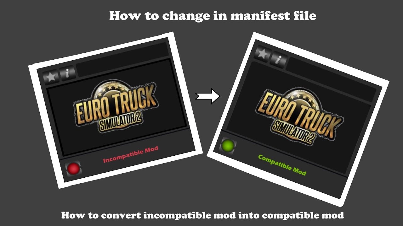ETS2 I How to change in manifest file I How to convert incompatible mod into compatible mod